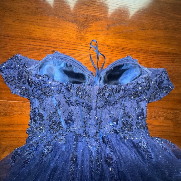 Prom Dress- Off Shoulder A-line Slit Gown by Ladivine (KV1126) - Picture 4 of 9